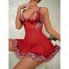 Ropa Interior Sexy Camisón de Encaje Malla Transparente Camisón Vestido