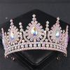 Women's Luxury Exquisite Alloy Rhinestone Bride Princess Crown Bridal Hair Accessories Fashion