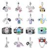 Travel Vacation Camera Luggage Charm Beads DIY Jewelry Bracelet Necklace Accessories