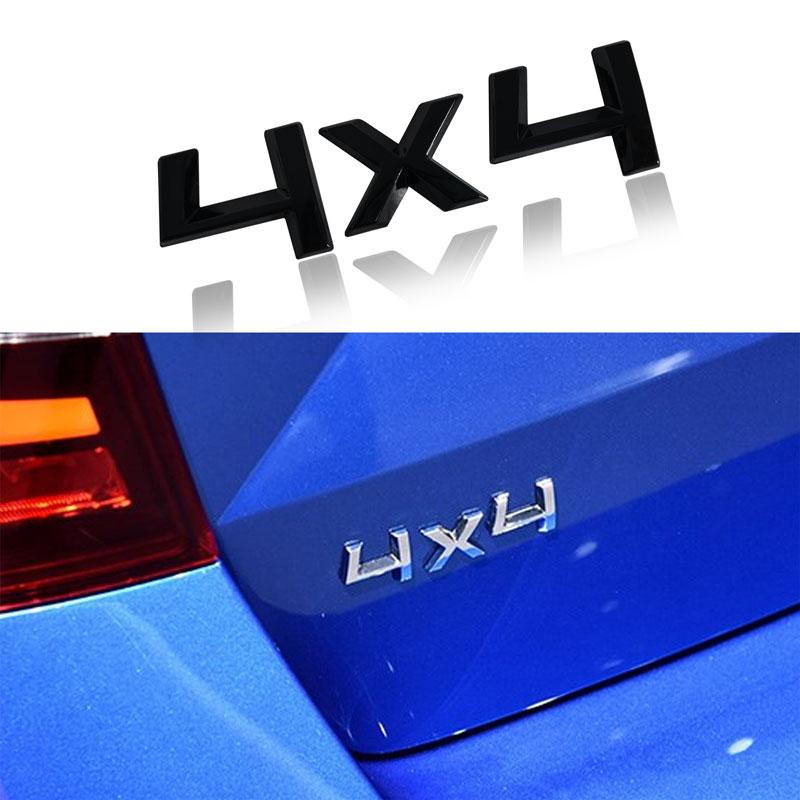 ZDVK6 Auto Styling 3D Metall 4x4 Emblem Abzeichen Aufkleber für Skoda Octavia Fabia Rapid Yeti 4x4 Heckklappe Aufkleber Auto Zubehör