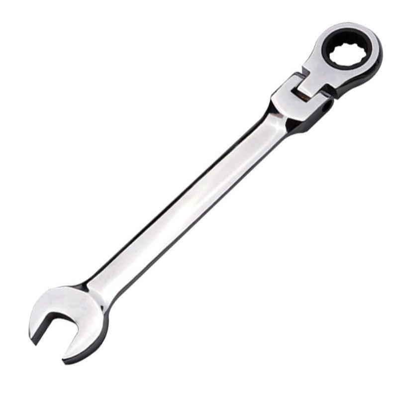1pc 180° Flex-Head Ratcheting Wrench