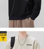 Men's 2025 Autumn/Winter Velvet Thickened Pullover Hoodie - Round Neck, Long Sleeve, Casual Sports Top