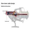 All-Metal High-Strength Long-Cast Reel with Gapless Screw-In Handle and Ball Knob for Saltwater Fishing