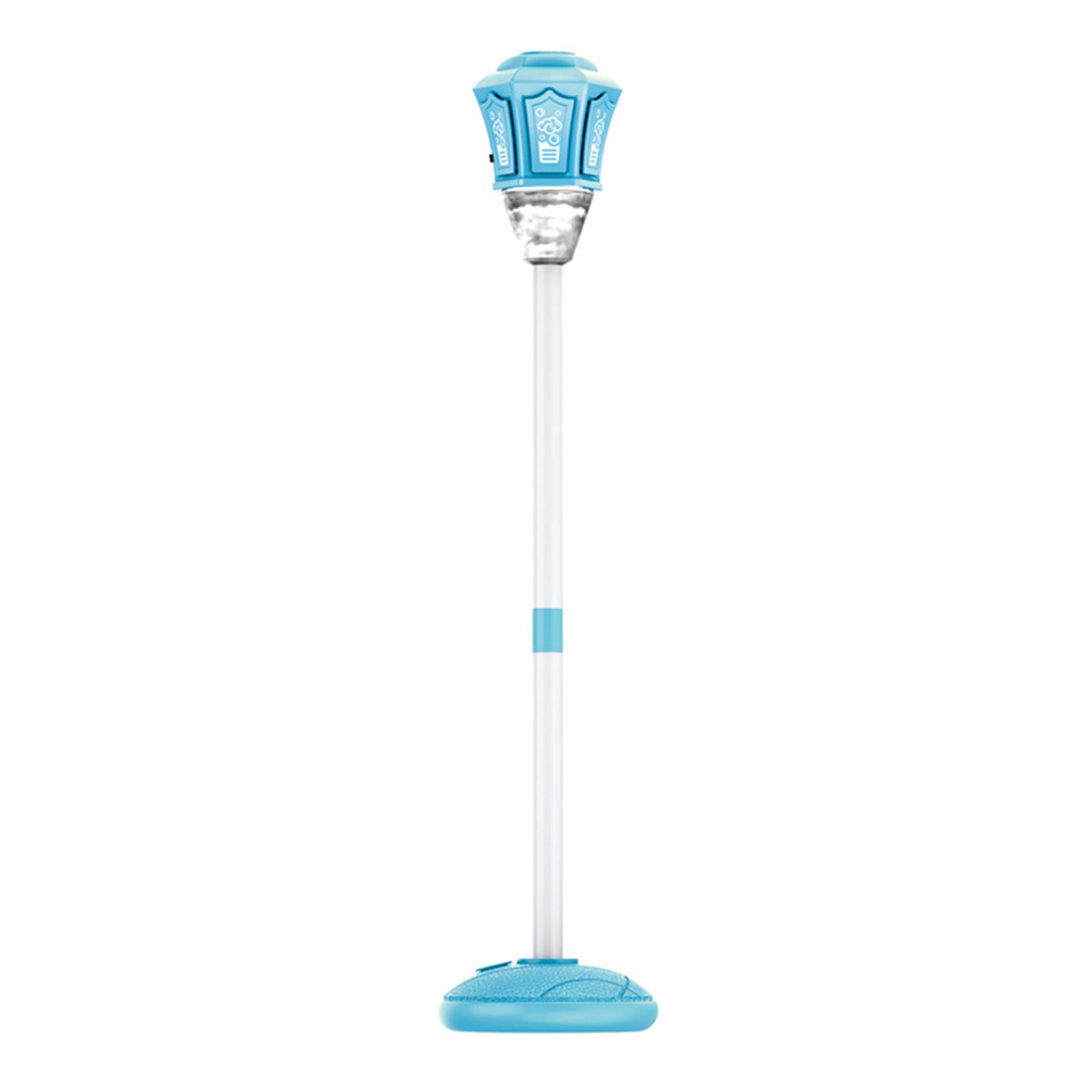 Outdoor Bubble Machine Lamp Post Shape Automatic Bubble Blower Rechargeable Electric Bubble Toy for Camping Party Wedding with 50ml Solution One Size синий