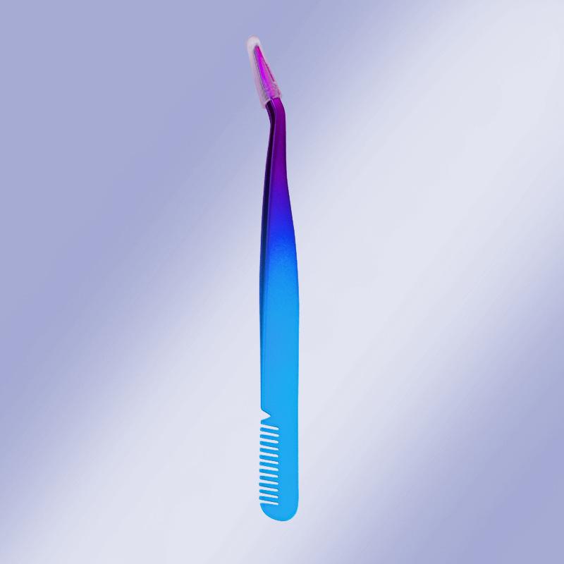 Wearable Mascara Applicator with Comb & Stainless Steel Eyelash Tweezers