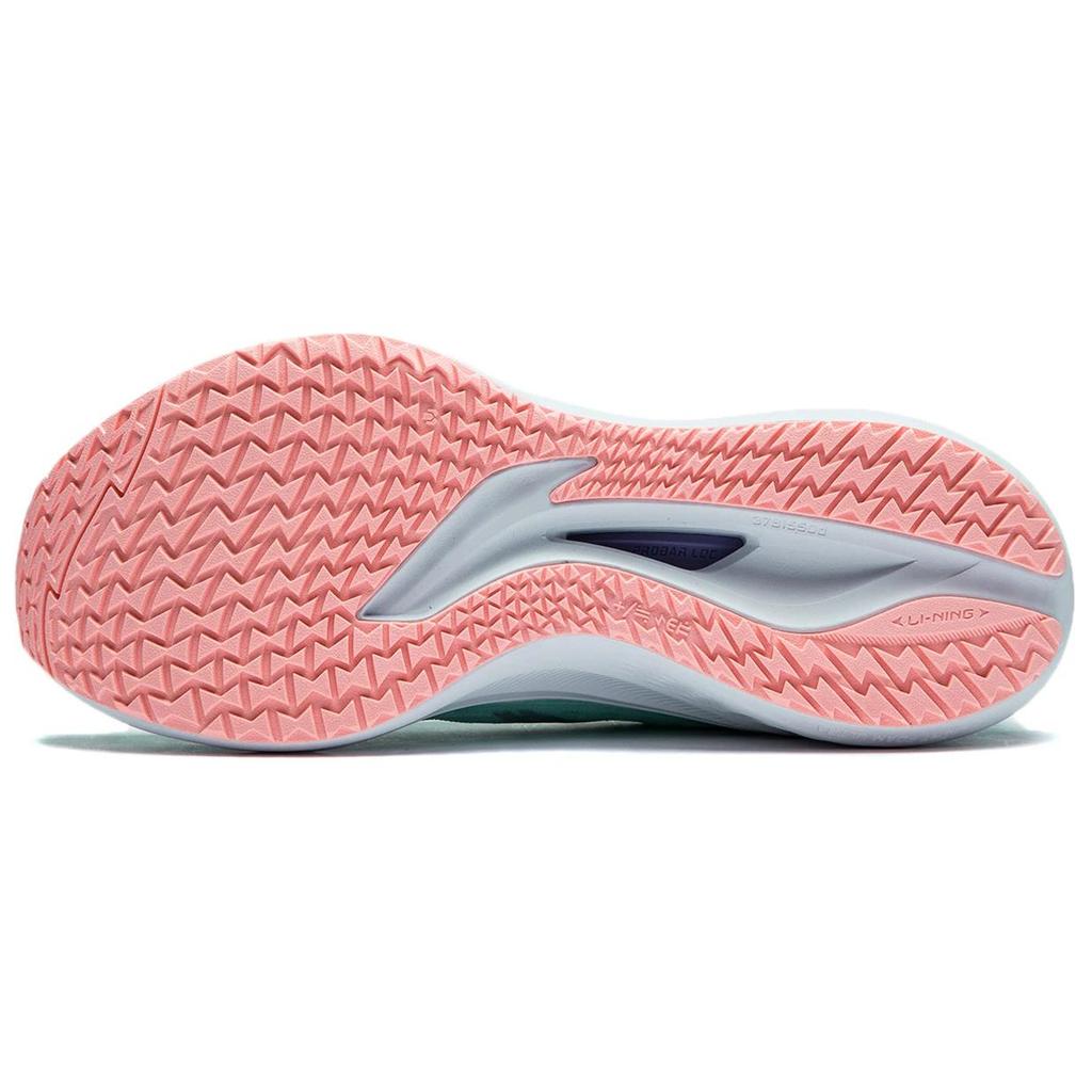 New LiNing Red Hare 7 Cushioning, Slip Resistant, Lightweight Low Top Running Shoes Women's Aqua Green ARPU004-26