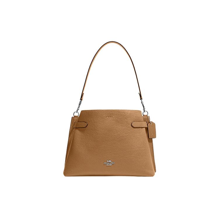 New COACH Hanna Leather Tote Bag, Shopping Bag, Handbag, Shoulder Bag Women's Brown CH194-SVQD