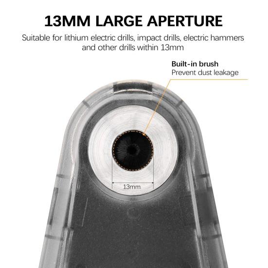 Drilling Dust Collector Wall-mounted 2 In 1 Spirit Level 1800mAh Multifunctional Plastic Vacuum Drill Dust Remover Cleaning Tools