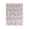 Clear Stamp Scrapbooking Card Making Embossing Decor Flower Letter Rubber Stamp
