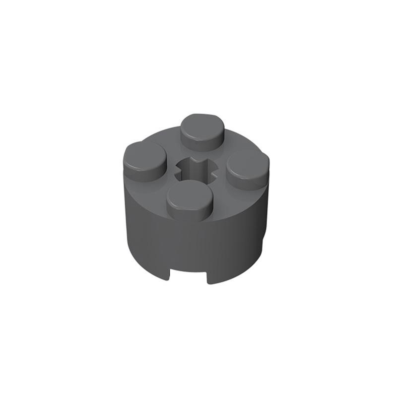 MOC 10 KS 6143 Kulaté 2x2 s dírou pro osu Stavební kostky 3941 High-Tech desky Kostky Vzdělávací částice Nápad Hračka Dárky pro děti