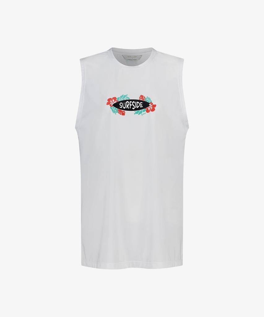 Baellob Women'S Surfy Sleeveless Rash Guard White