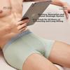PurCotton New Men's Underwear, Ultra-Breathable with 60 Antibacterial Pads, Ink Gray + Dawn Mist Gray + Heliotrope Blue - High Elasticity, Size 170