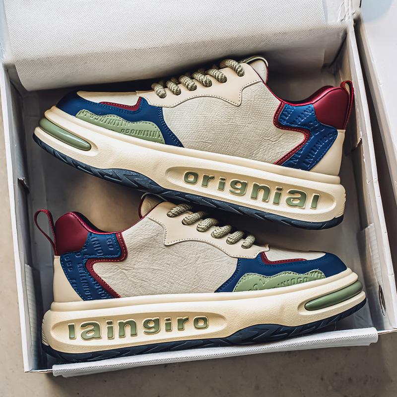 

Мужская обувь в европейском стиле осень-зима 2024 новая мужская повседневная спортивная обувь на платформе для вождения нескользящая обувь для папы трендовая обувь 39