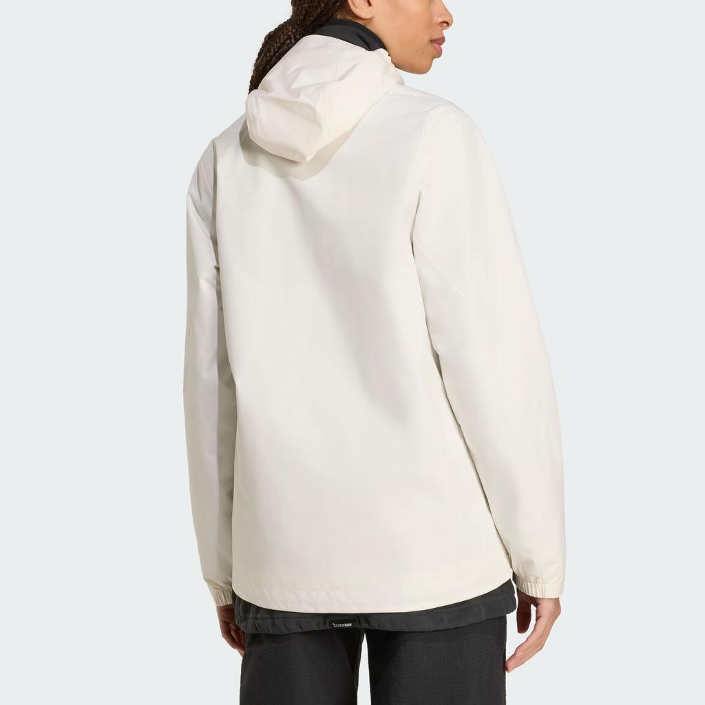Adidas Terrex Multi 2 Layer Rain Climaproof Outdoor Breathable Sports Hooded Zip Hiking Waterproof Windproof Durable Jacket Women jackets KG3238