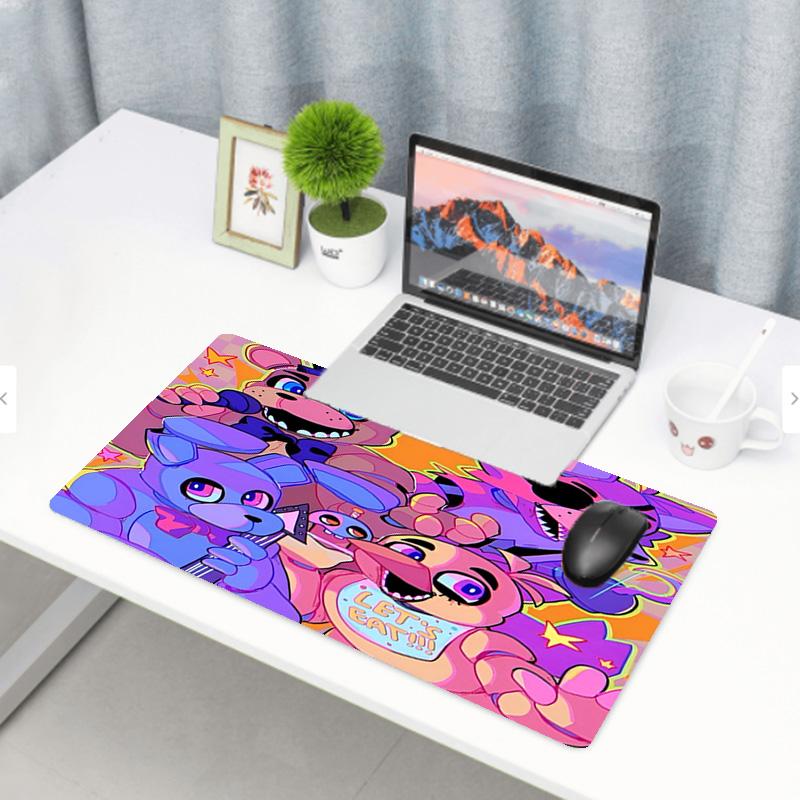 Five Nights At Freddy's Print Mouse Pad, Anti‑Slip Desktop Keyboard Mat, for PC Laptop Gaming Working Daily Use, Cool Festival Surprise Gift
