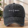 Victory printed baseball cap for both men and women, adjustable daily casual commuting duckbill cap