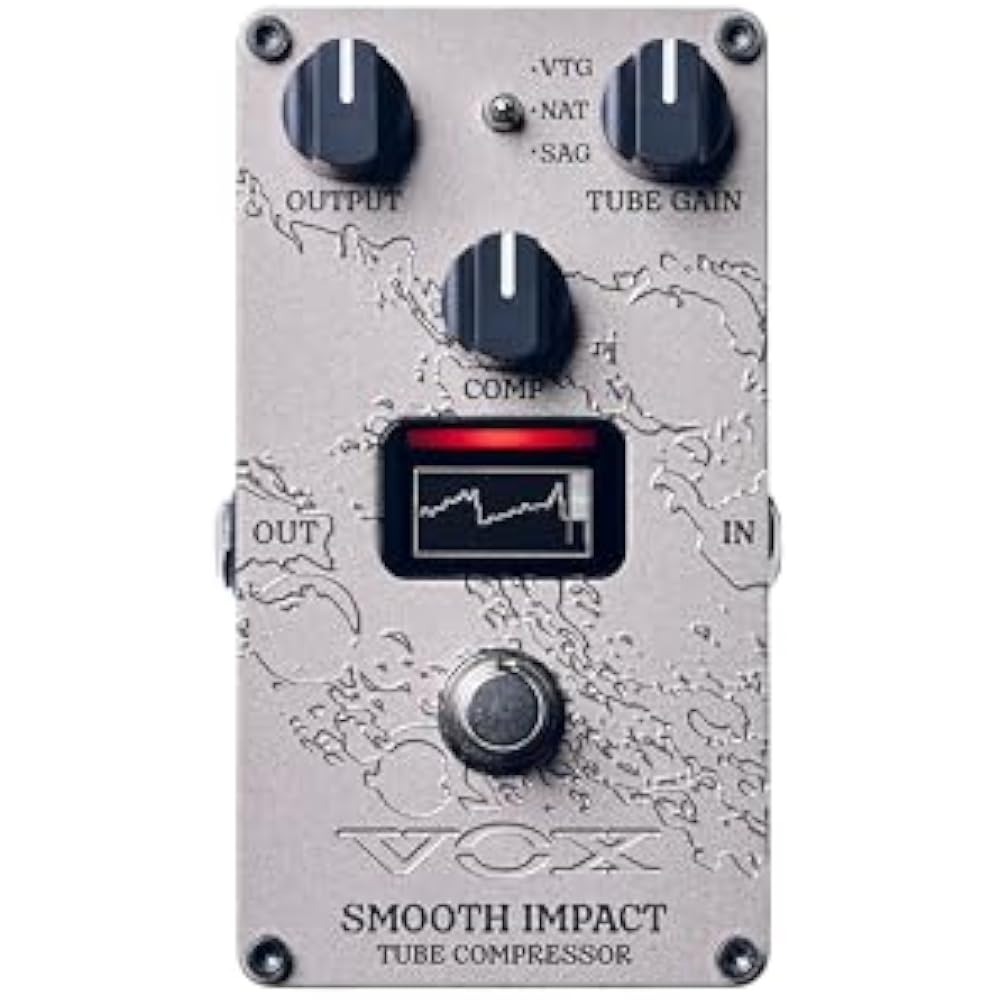 VOX Compact Guitar Effects Pedal SMOOTH IMPACT Compressor / Nutube-Equipped / Vacuum Tube / Valve...