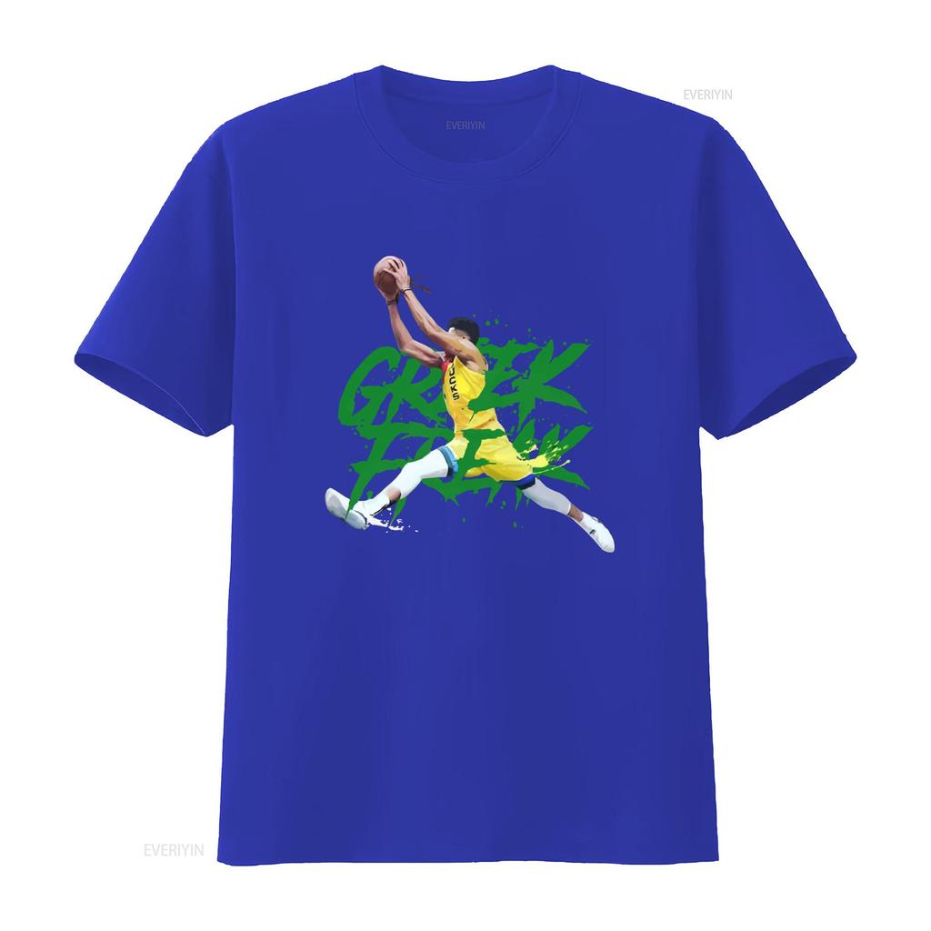 T-shirt Giocatore di Basket Giannis Antetokounmpo Stile Vintage Stampa Design Sportivo 2021 vintage Lavata Elegante Versatile