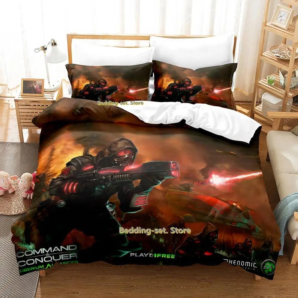 Command And Conquer 3 Bedding Set Single Twin Full Queen King Size Bed Set Adult Kid Bedroom Duvetcover Sets