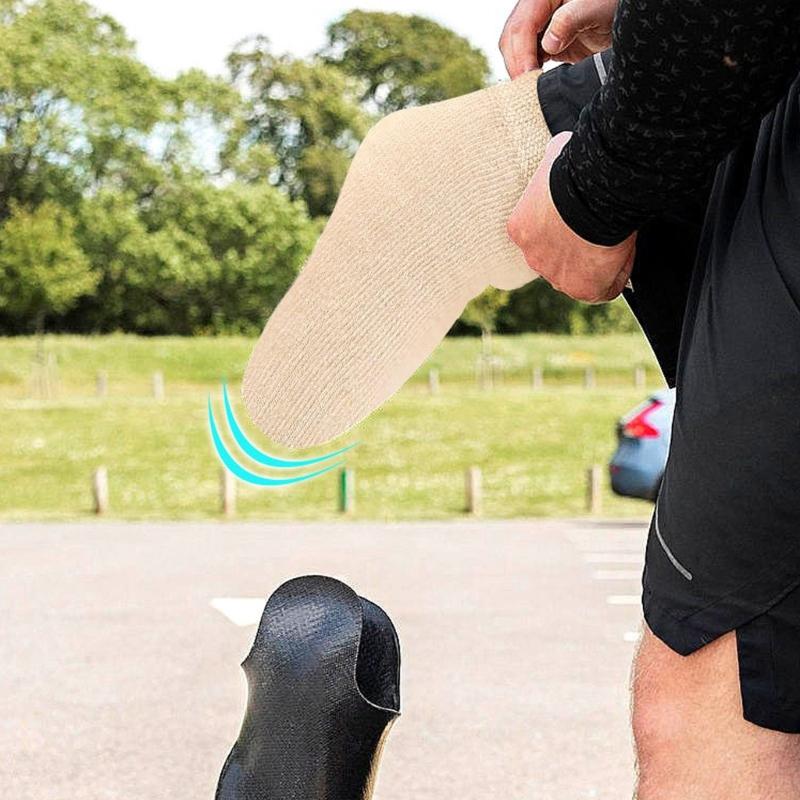 Thick Gel Padding Cushioning Sock For Lower Limb Prosthesis Comfortable Amputee Wear Shock Reduction Breathable Cotton