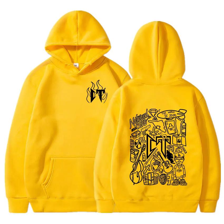 Rapper Natanael Cano Corridos Tumbados Mikina s kapucí Muži Ženy Móda Vintage Mikiny s kapucí Hip Hop Gotické Pulovry Streetwear
