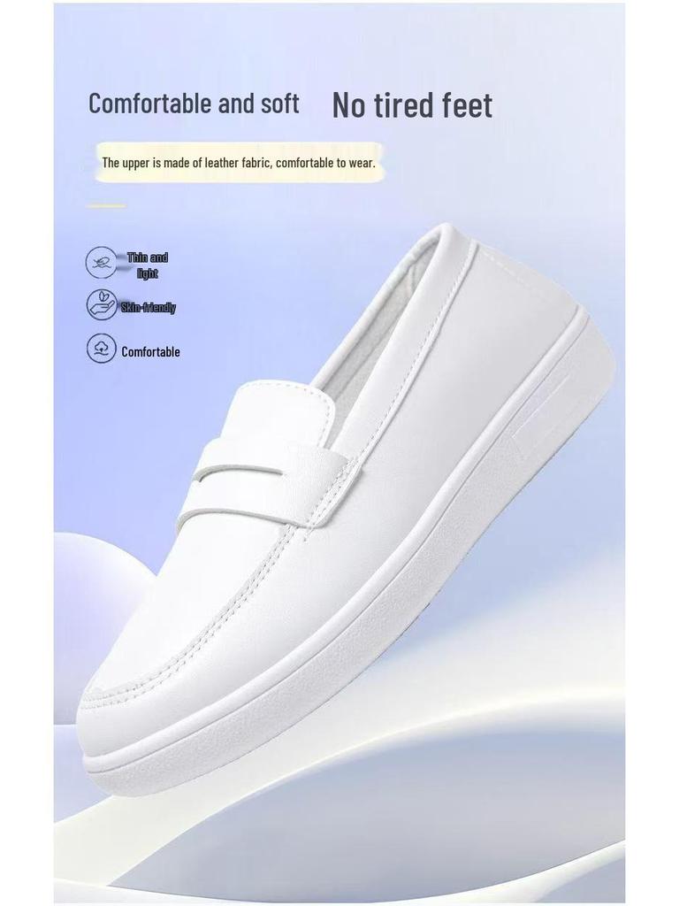 Women's White Nurse Shoes: Breathable, Soft Sole, Non-Slip, Comfortable & Anti-Odor for Medical Professionals