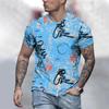 Summer Men's T-shirt Fashion Graffiti Pattern 3D Print Casual Loose Outdoor Boy Short Sleeve Tees Top Pullover Clothing