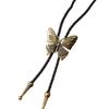 1pc/2pcs Butterfly Buckle Bolo Tie for Men Women Bridegroom Wedding Necklace Western Cowboy Necktie Bolo Tie for Shirt