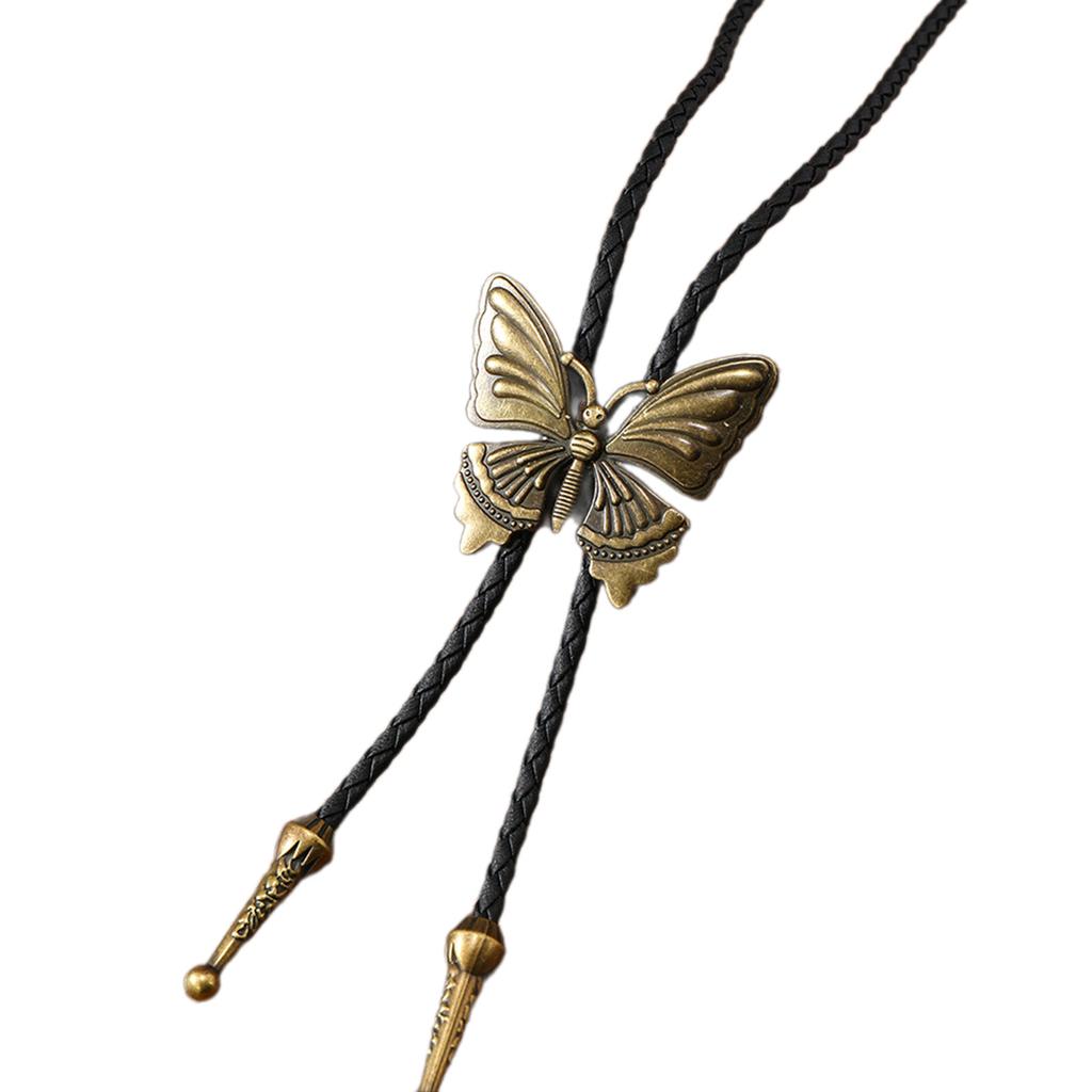 1pc/2pcs Butterfly Buckle Bolo Tie for Men Women Bridegroom Wedding Necklace Western Cowboy Necktie Bolo Tie for Shirt