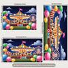 2D Kids Event Background Cloth Carnival Ferris Wheel Banner for Decor