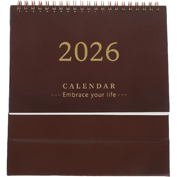 jojofuny Small Desk Calendar: 2025-2026 Desktop Standing Calendar Mini Monthly Planner July 2025 to December 2026 Tabletop for Office School