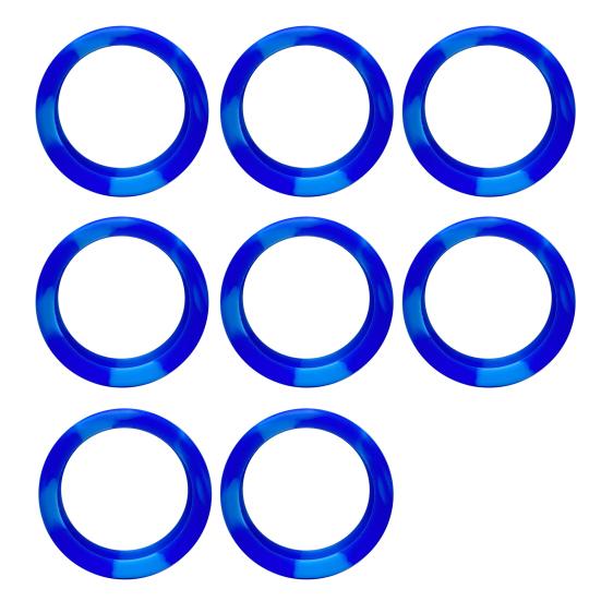 8 Stück bunte Silikon-Schutzhülle für Kofferräder, Schalldämmung und Stoßdämpfung, Gepäckrollenschutz, einfarbig, kratzfest