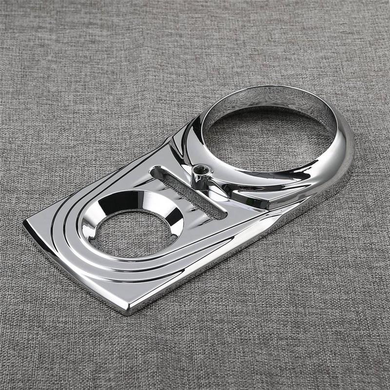 NEW-Motorcycle Dash Panel Insert Trim Cover Accessories For  Dyna Softail Fat Boy Chrome