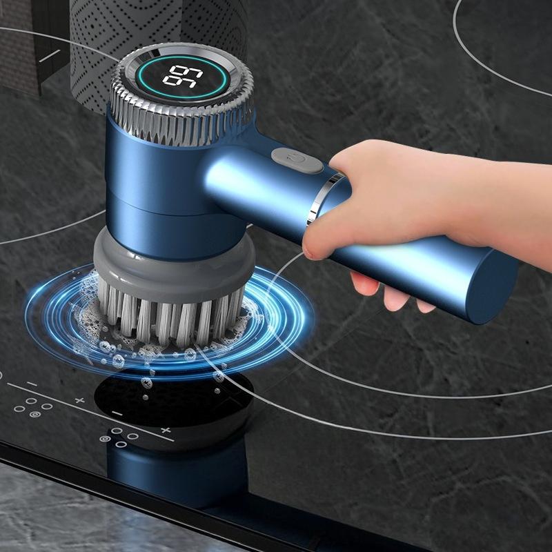 1Pc Multifunctional Electric Cleaning Brush, Household Toilet Cleaning Tool, Handheld Kitchen Cleaning Brush, Wireless Convenient Dishwasher