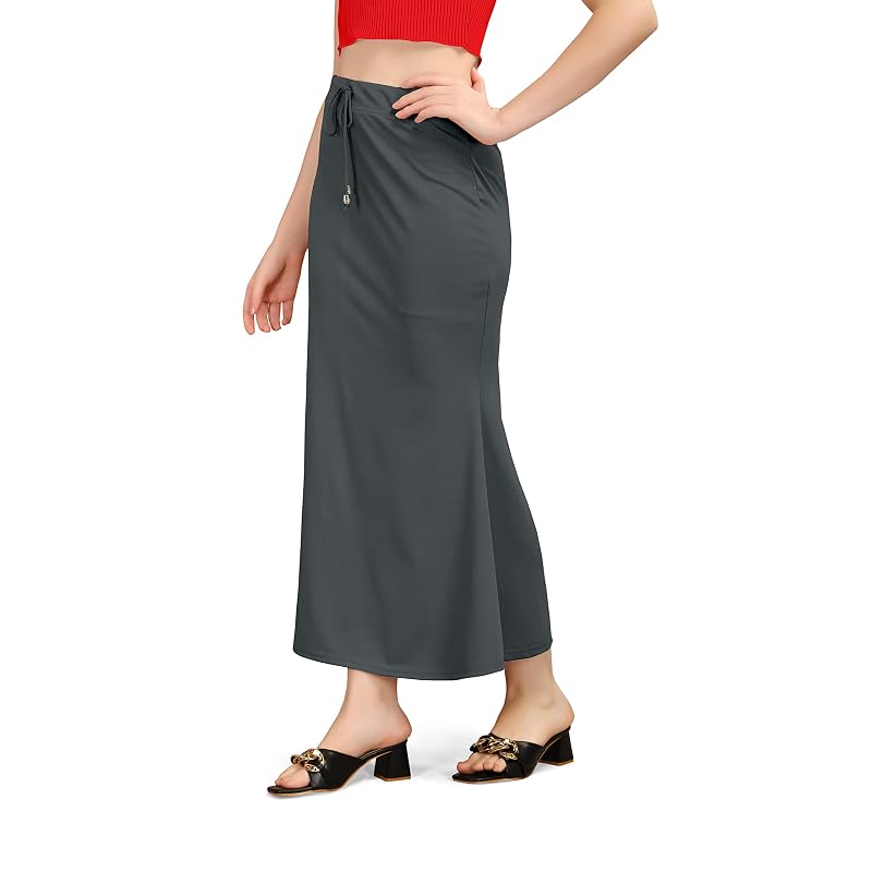 Kipzy Lycra Saree Shapewear, Long Skirt for Women for Beach, Night Out, Regular, Office, Party (, )
