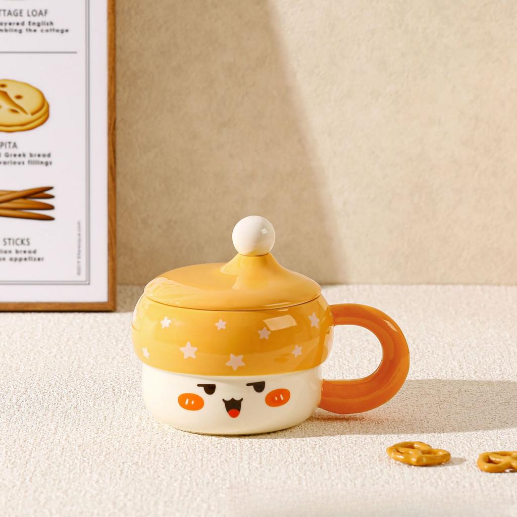 Cute Cartoon Emoticon Mug Office High Value Water Cup Home Breakfast Cup Birthday Souvenir