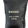 USED/REGAL Side-Zip Long Leather Boots [22.5/Black] Gripped Sole Japan