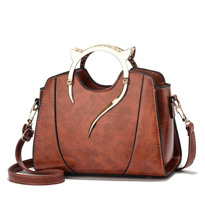 Chic Contrast Color Splicing Design Ladies Handbag, Stylish Multi-purpose Top Handle Shoulder Crossbody Casual Bag For Weekend Outings