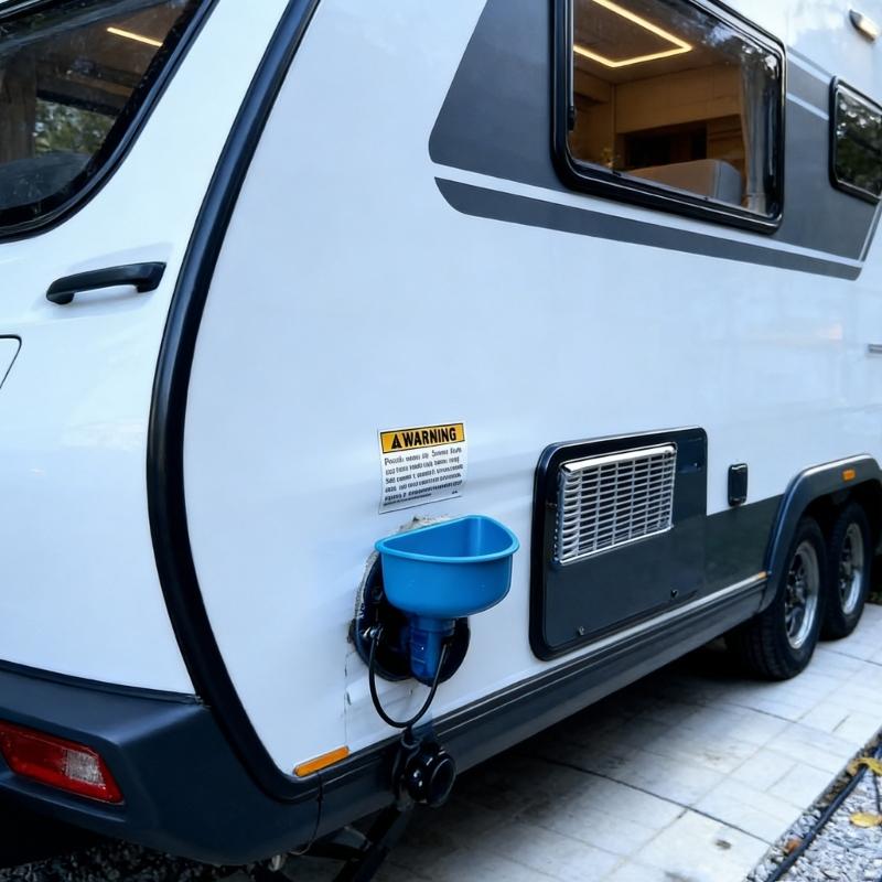 2pcs 3D Printed Water Tank Filling Funnel For RVs And Trailers Fit Multiple Trailer Models Inlet Funnel