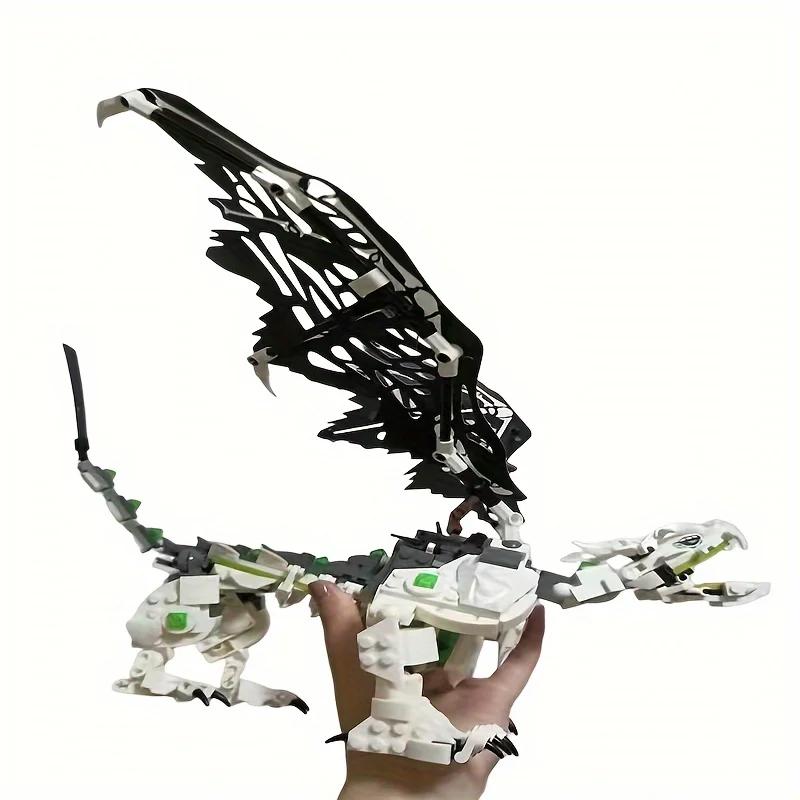 767pcs Dragon Snake Building Blocks, Collectible Toys, Contains 8 Mini People Birthday Gifts