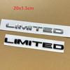 1X 3D ABS Chrome Black Car Body Emblem Rear Trunk Badge Sticker for LIMITED Wrangler Tj Jk Jl Commander Renegade Liberty