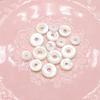 5Pcs Mini Round Natural Freshwater Shell Big Hole Loose Beads for Jewelry Making DIY Necklaces Bracelets Earrings Accessories 8-12 Mm