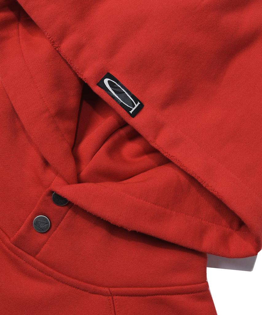 Honda Damage Washing Hoodie_Red