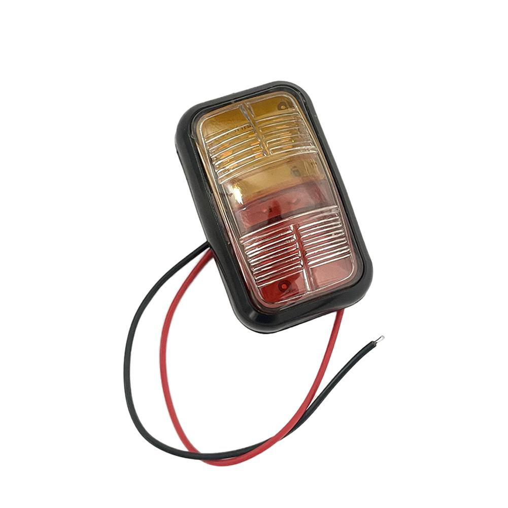 12-24V Car LED Side Marker Lights Square Lights Warning Tail Light Red Yellow Auto Trailer Truck Lorry Clearance Lamps