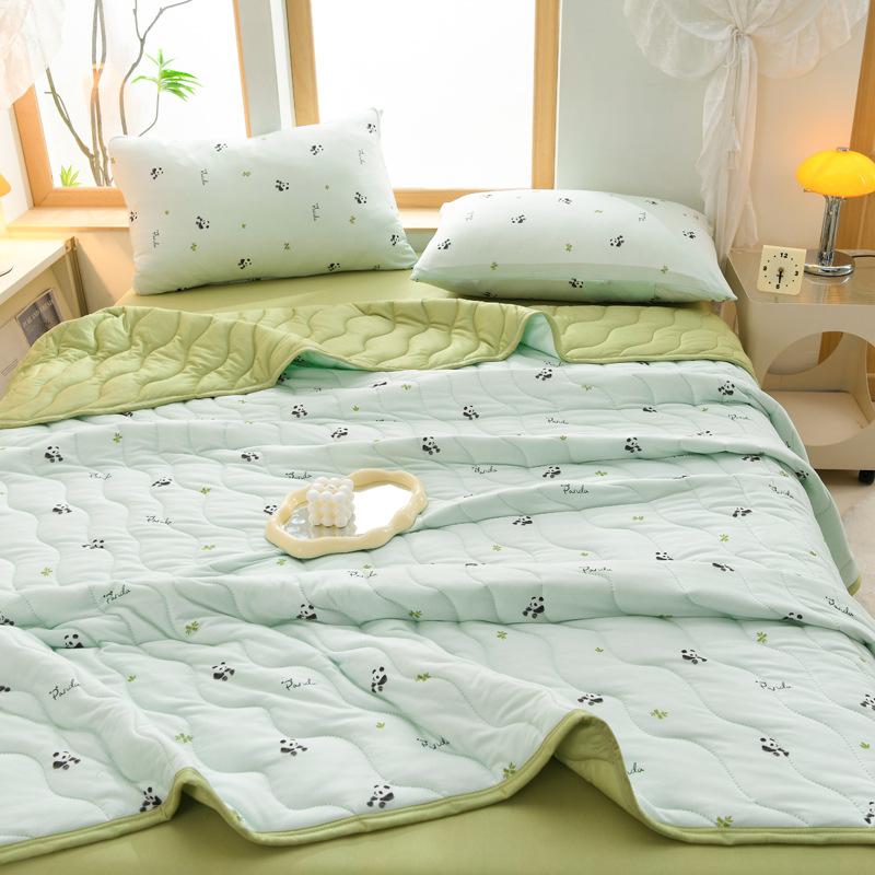 Spring Summer Thin Quilt 150X200Cm/180X200Cm Soft Lightweight Blanket Student Dormitory Cool Air Conditioning Quilt Washable