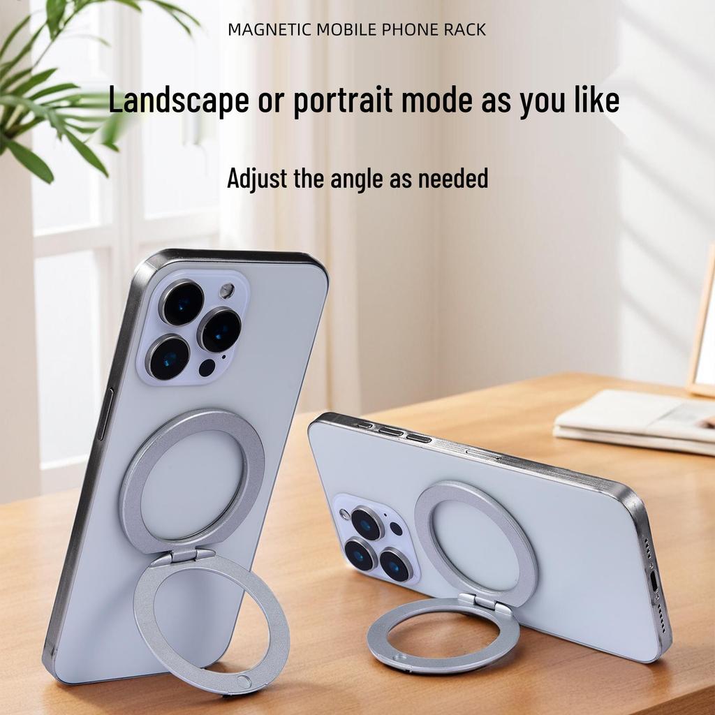 MagSafe Magnetic Folding Metal Desktop Stand: Multi-functional and Convenient