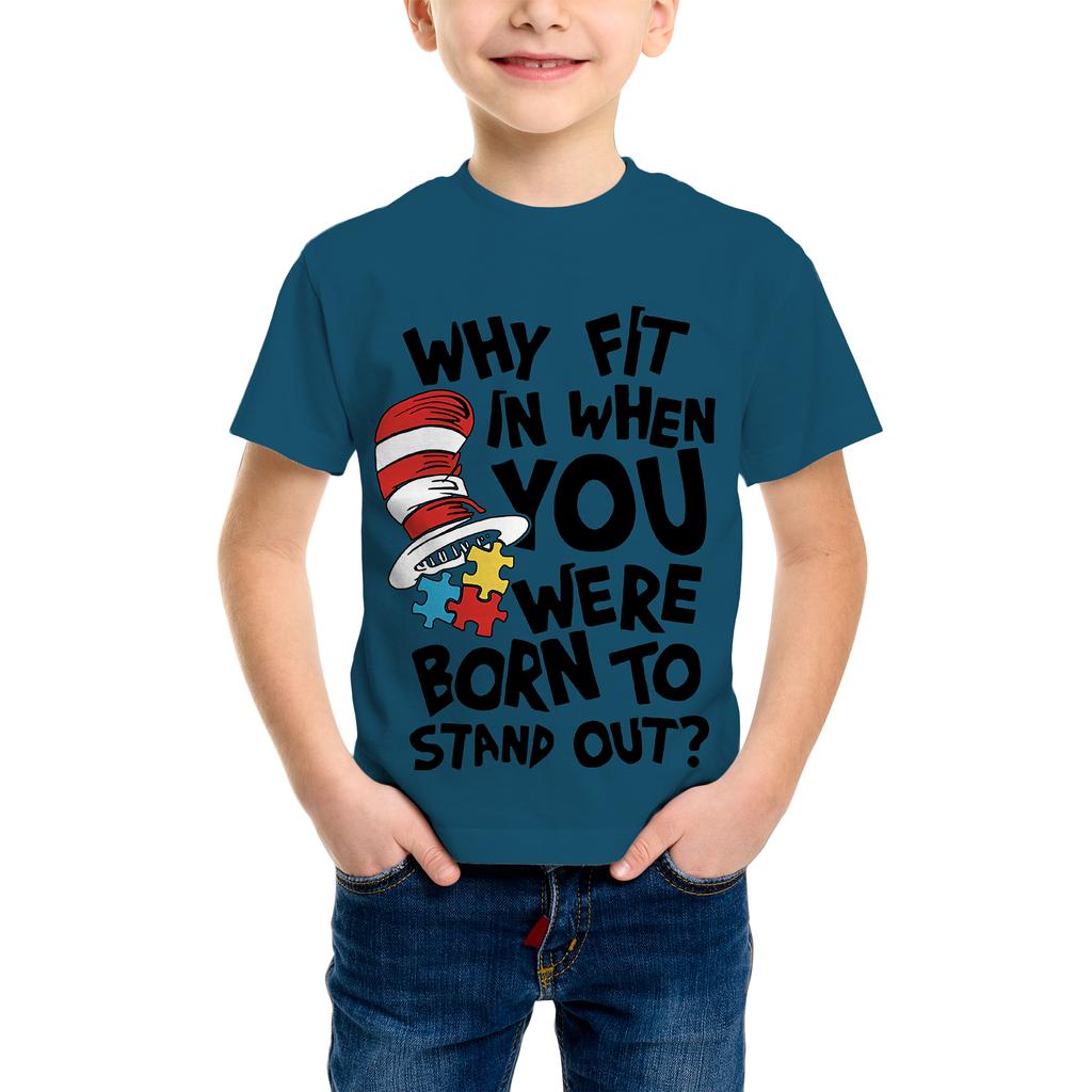3D Printed T-Shirt - Short Sleeve Crew Neck Casual Streetwear Bike Design for Young People