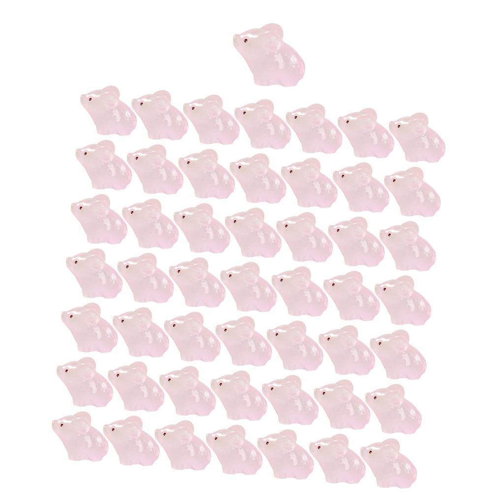 50 Stück Leuchtende Schwein Mini Tierfiguren Leuchten in der Nacht Heimdeko Mikro Landschaft Dekoration für Geburtstagsfeier Weihnachten