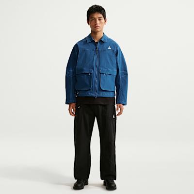 Nike Jackets Men's Court Blue/Work Blue/Mountain White Lapel Moderate