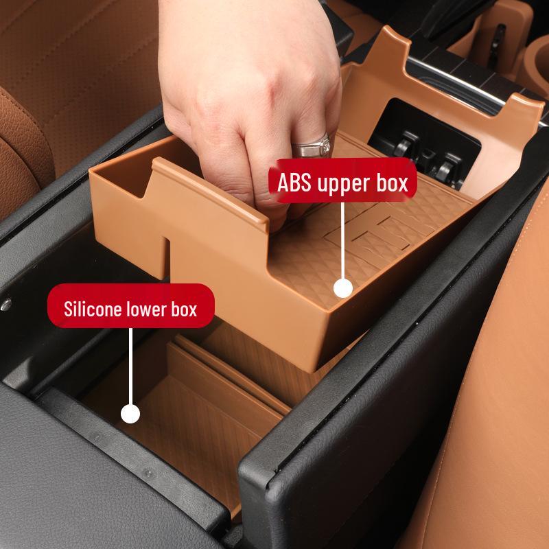 Storage Organizer for Mercedes-Benz GLC260, New C/E-Class, and E300L Center Console Armrest.